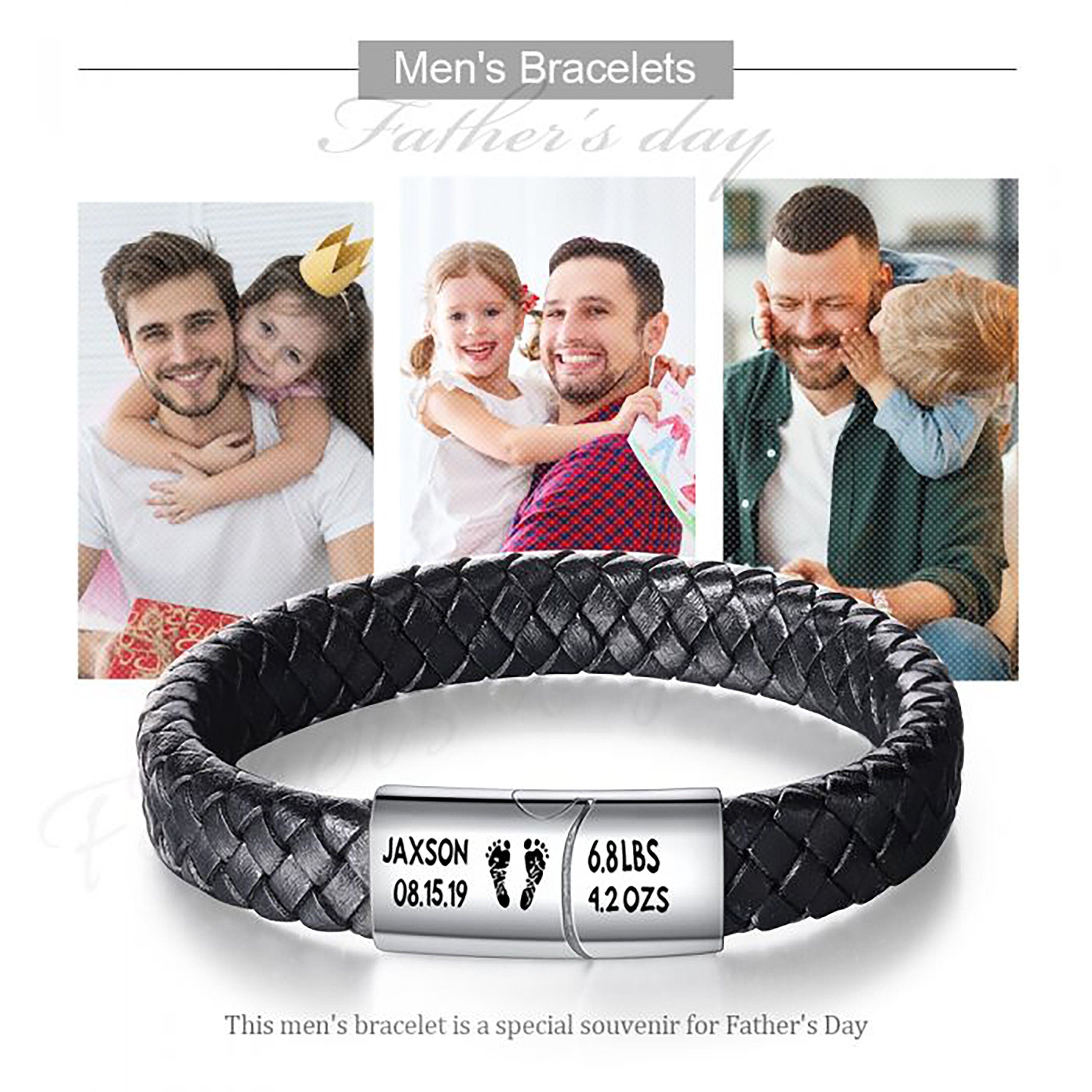 New Dad Gift, First Time Dad Gift, New Father Bracelet, Dad Gift from Baby, Father's Day Gift, Father Birthday Gift Idea, Dad Jewelry