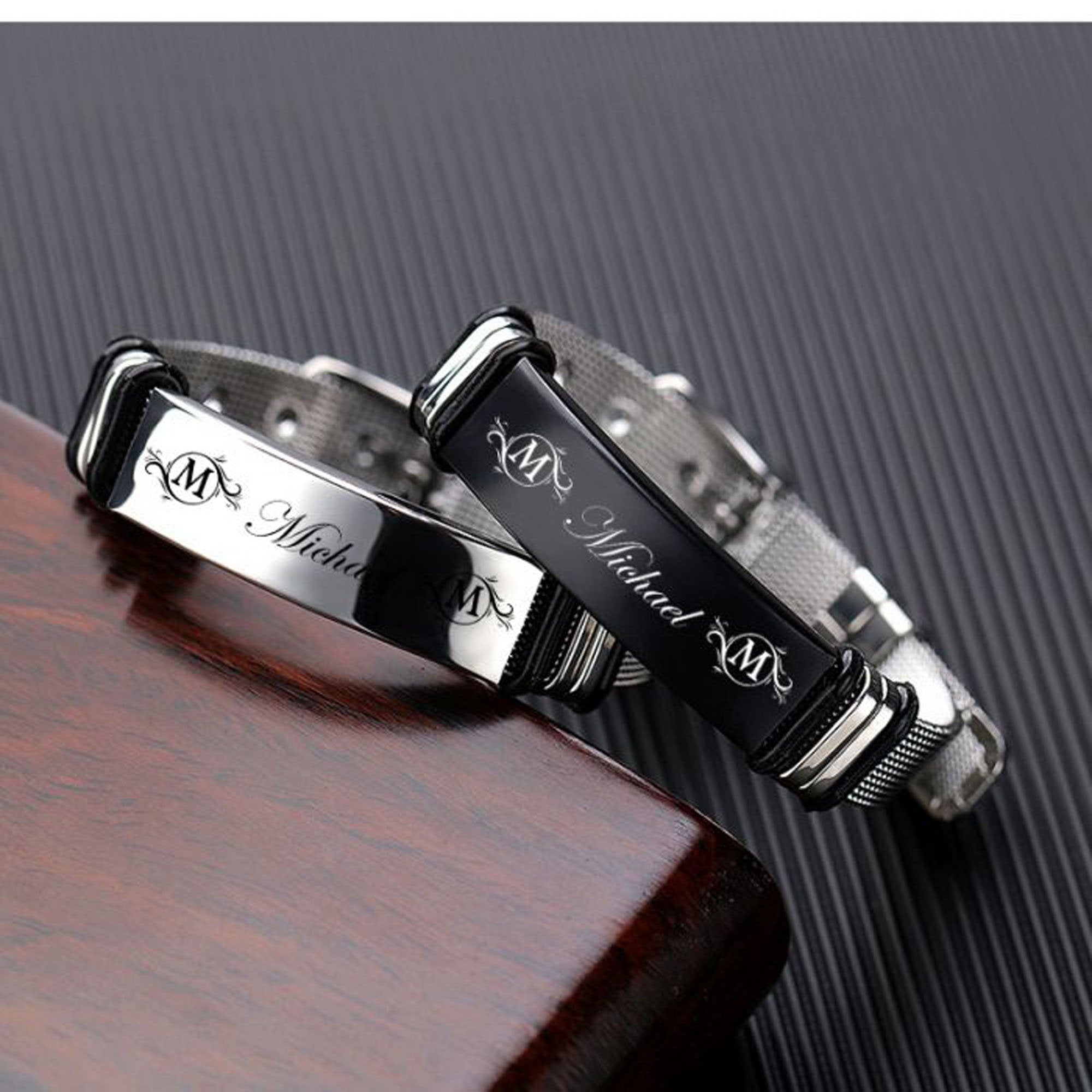 Personalised Men's Stainless Steel Bracelet, Men's Photo Bracelet, Spotify Code Bracelet, Father's Day Gift, Boyfriend Gift, Gift for him