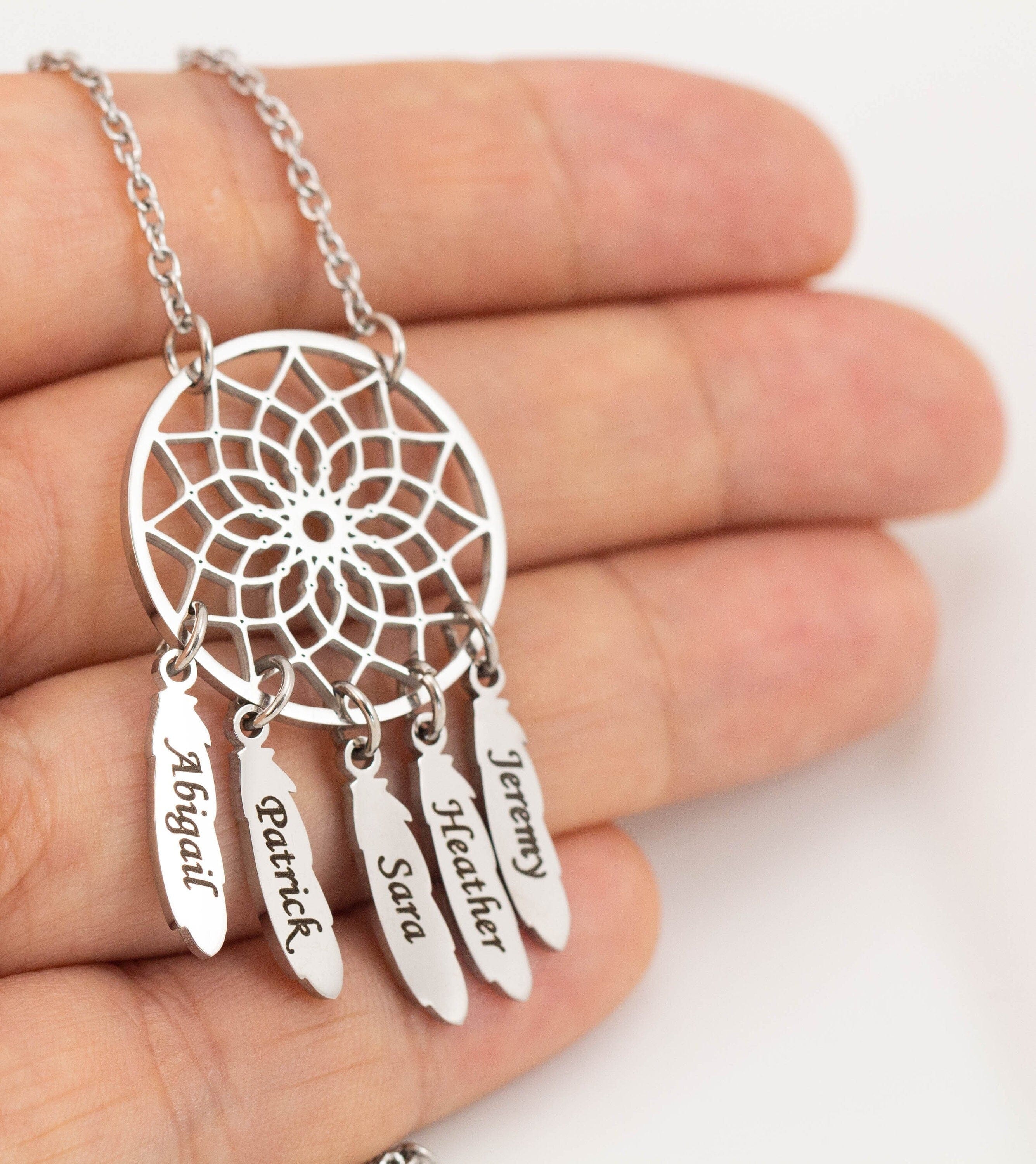 dream catcher name necklace australia