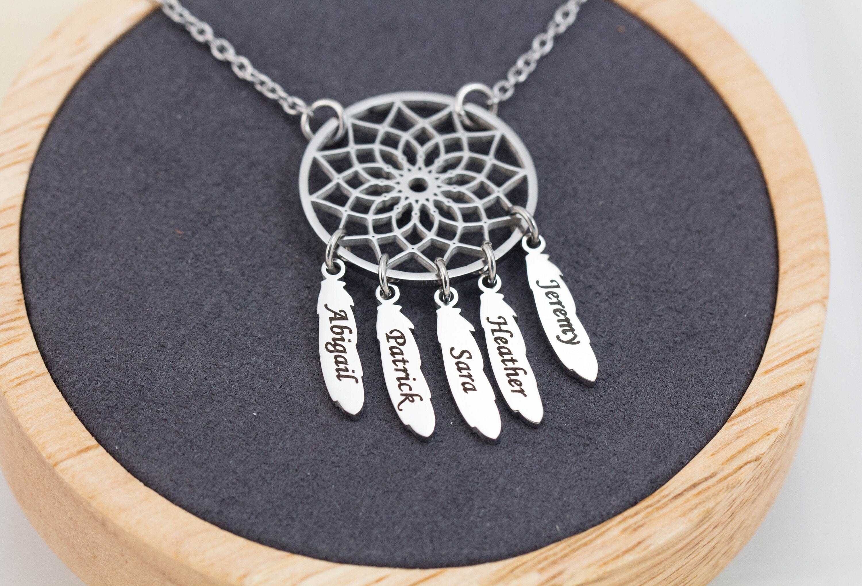 dream catcher name necklace australia