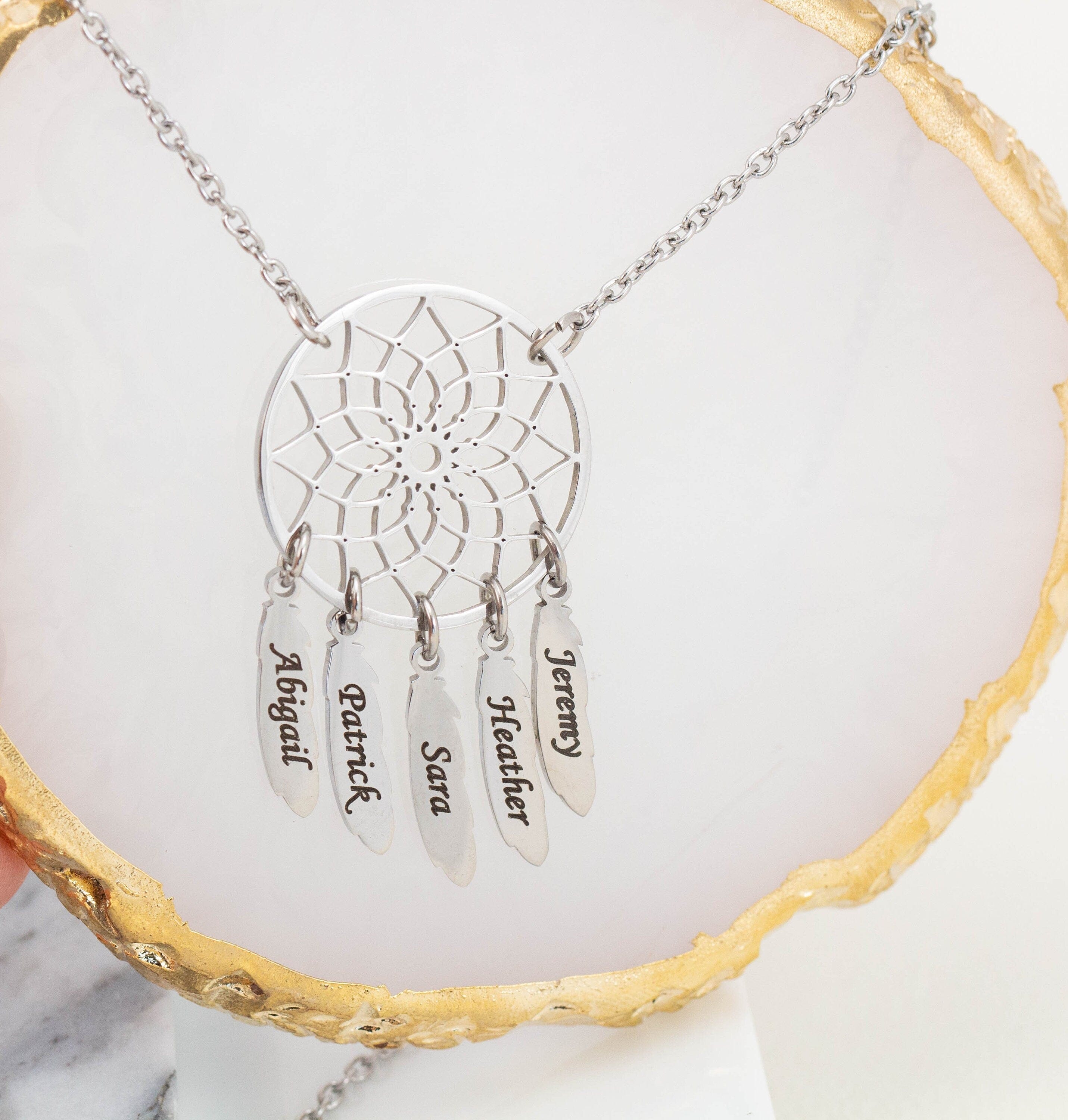 dream catcher name necklace australia