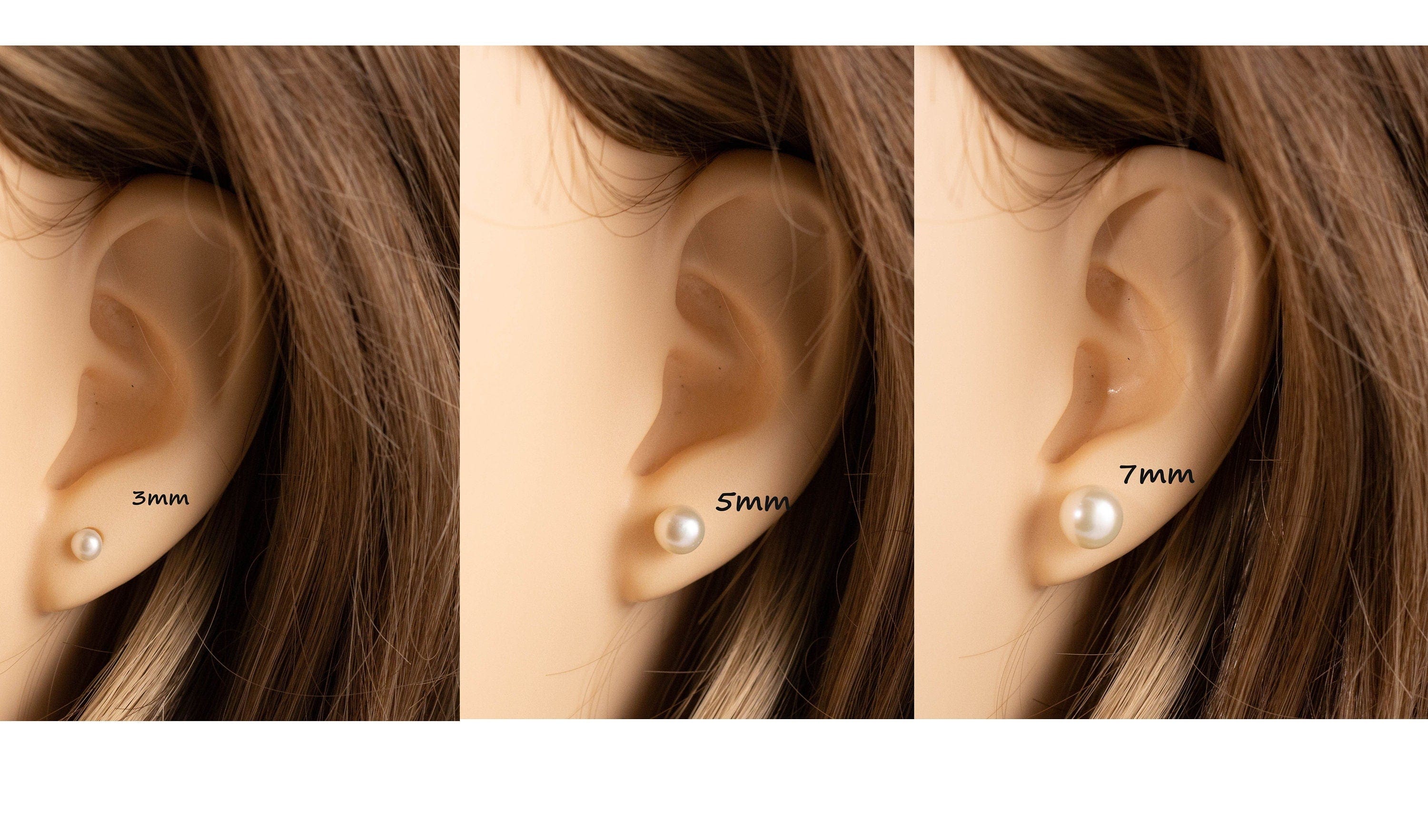 Freshwater pearl stud earrings