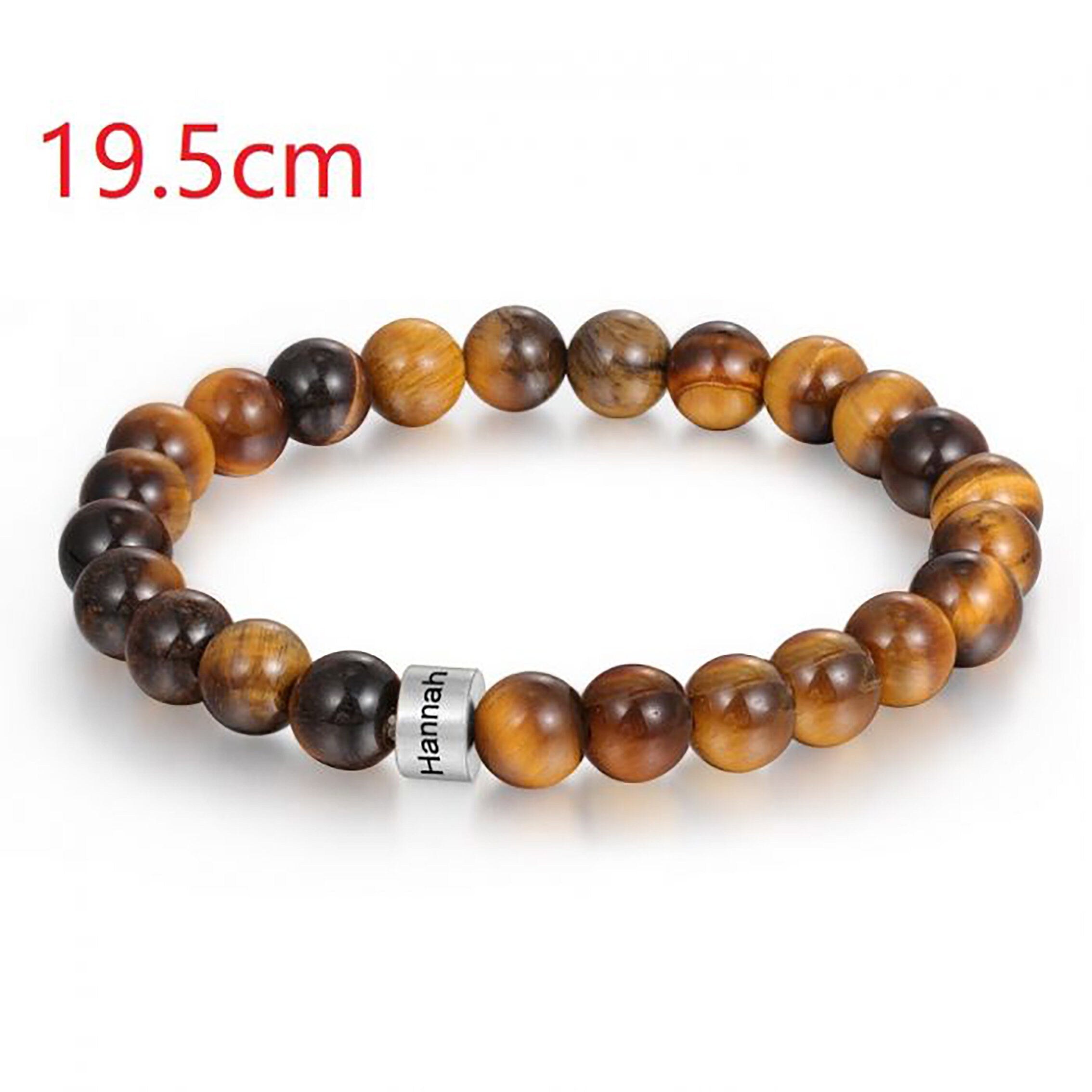 Tiger Eye Stone Bracelet, Natural Stone Bracelet, Healing Bracelet, Mens Beaded Bracelet, Protection Bracelet, Father's Day Gift