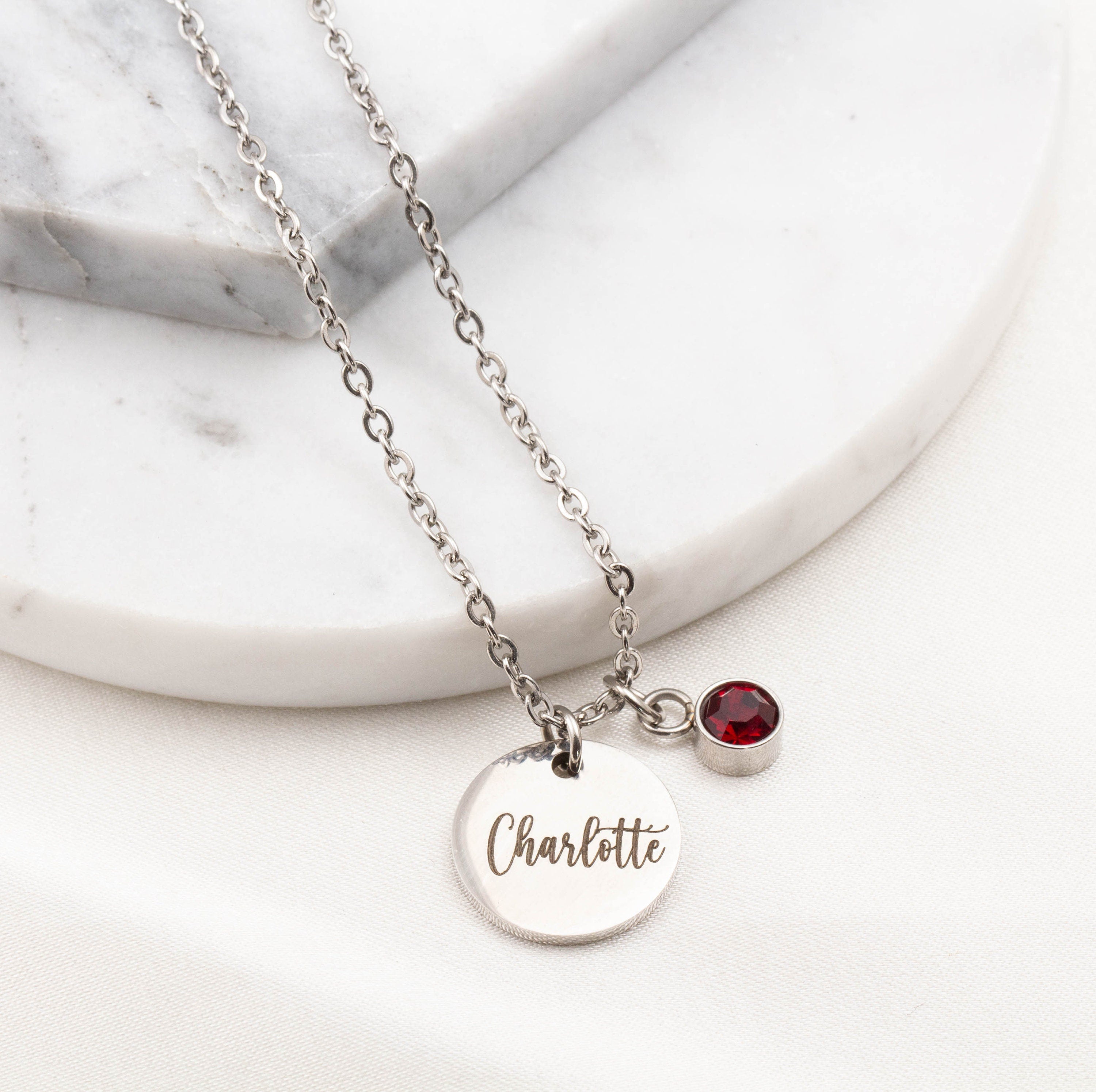 Personalised Birthstone Name Necklace, Birthstone Necklace , Family Name Necklace, Mother's day Gift, 21st Birthday Gift, Gift for Her