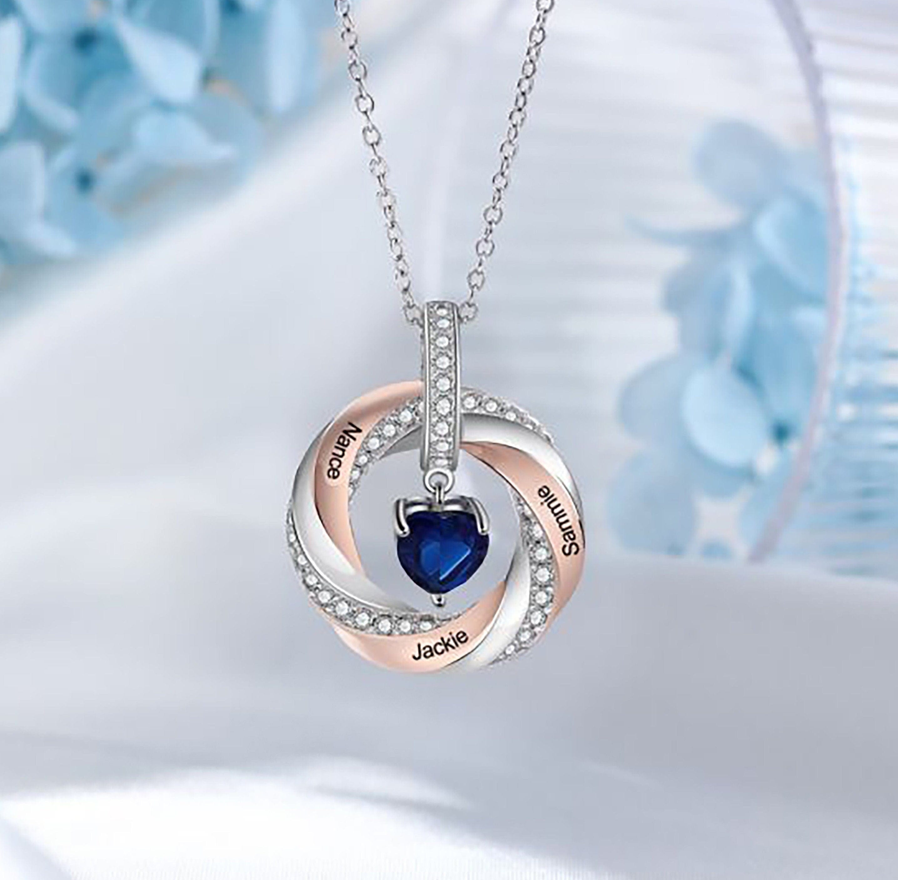 Mother's Circle Necklace With Gemstones : 44095 : Arden Jewelers