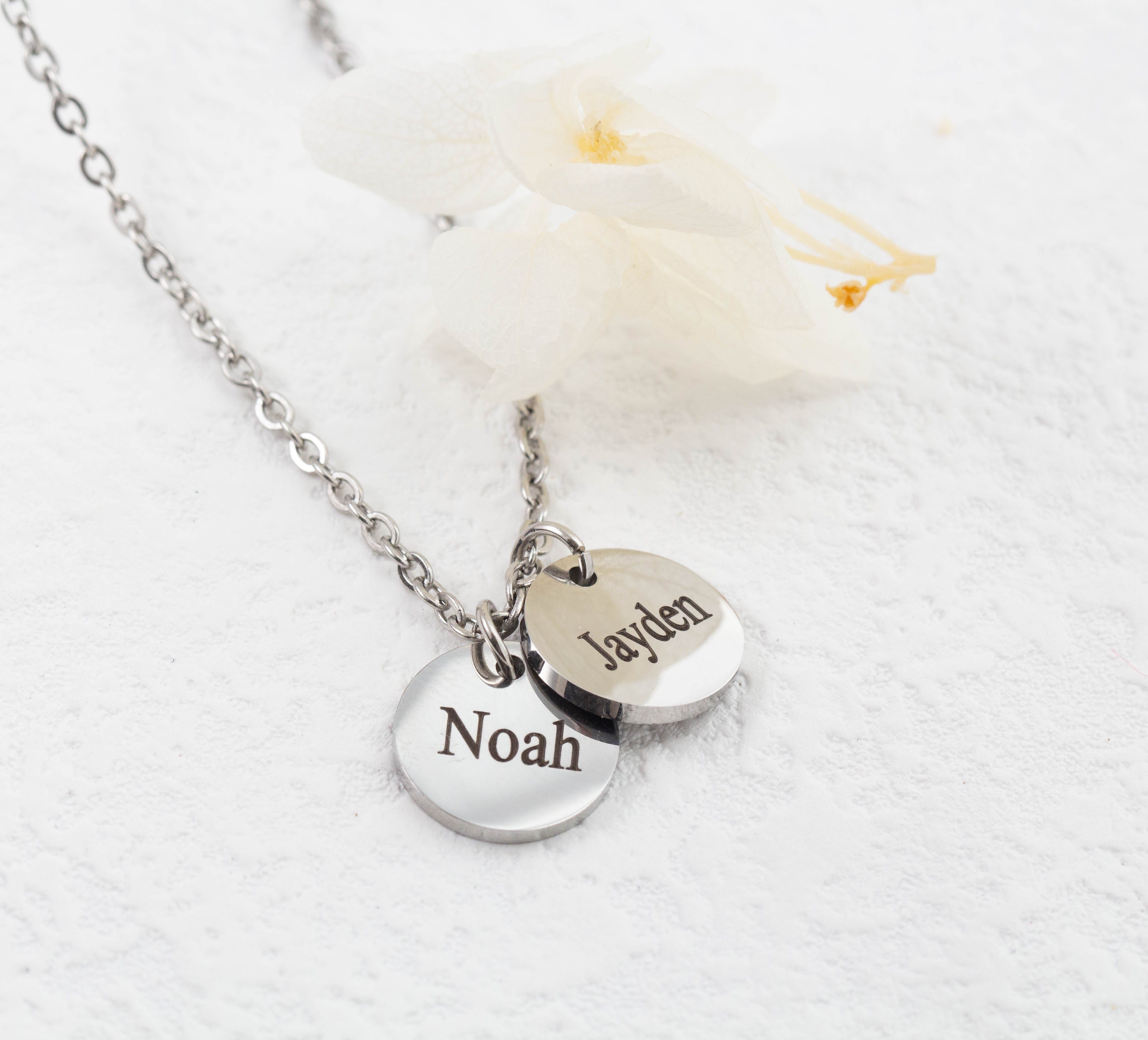 Personalised Name Necklace 12mm NE015 - Main Image