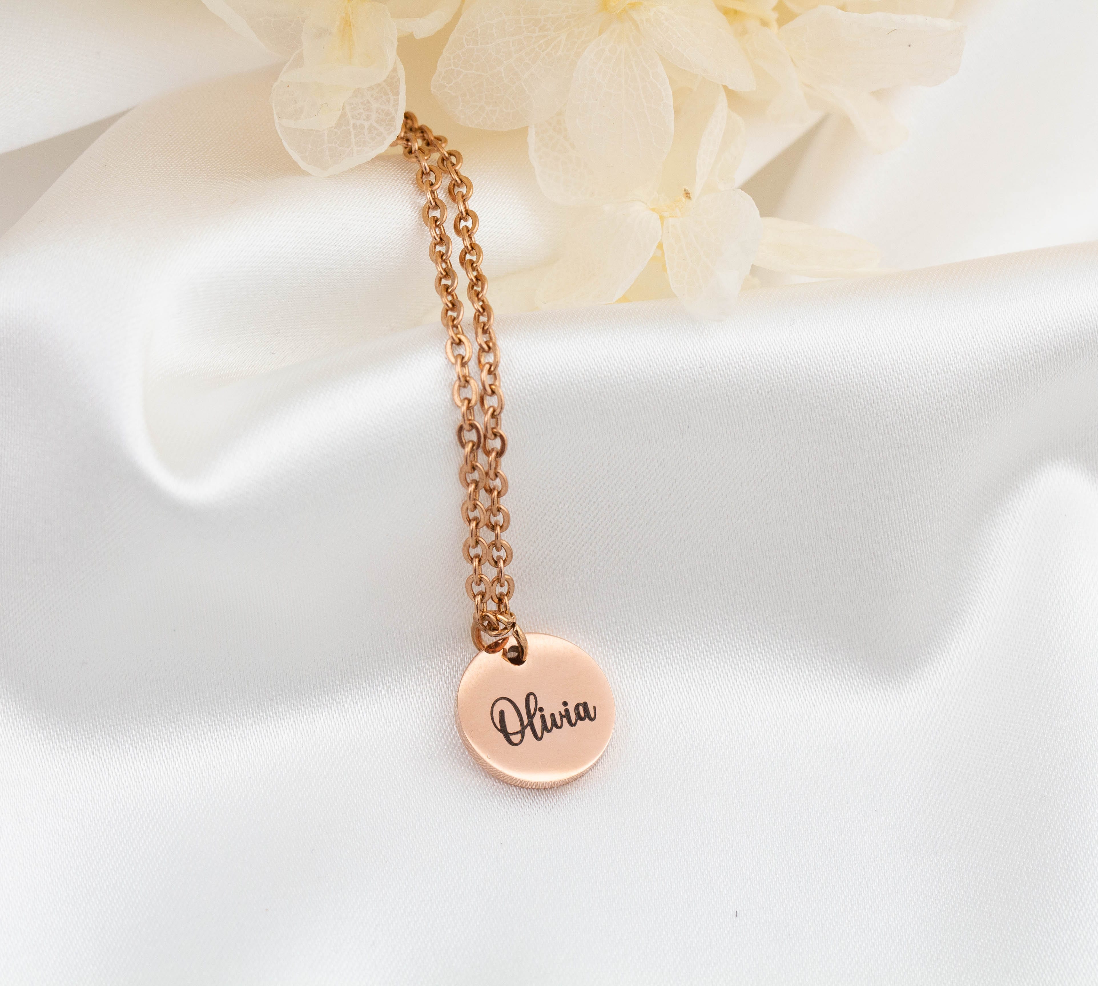 Personalised Name Necklace 12mm - NE015