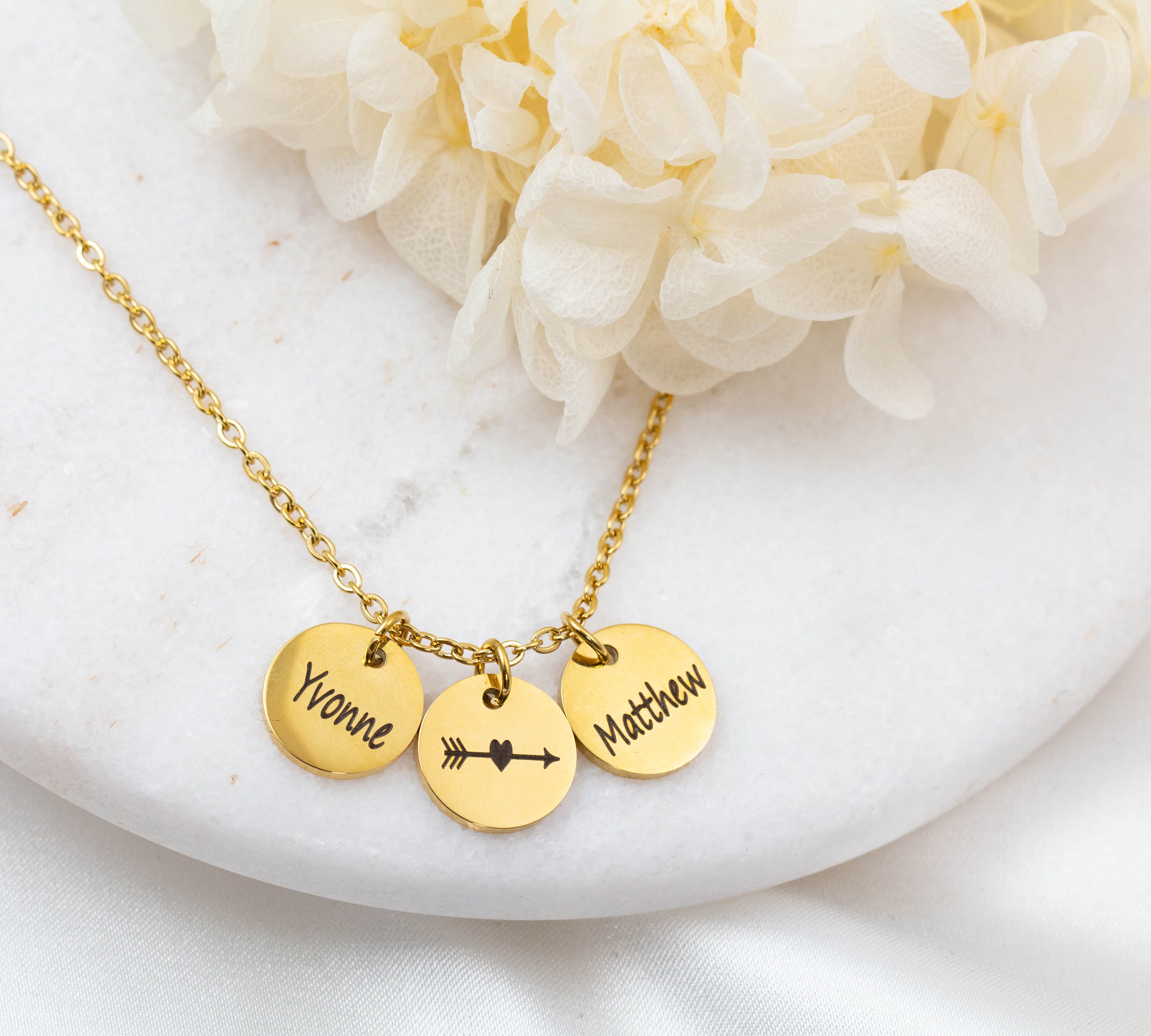 Personalised Name Necklace 12mm - NE015