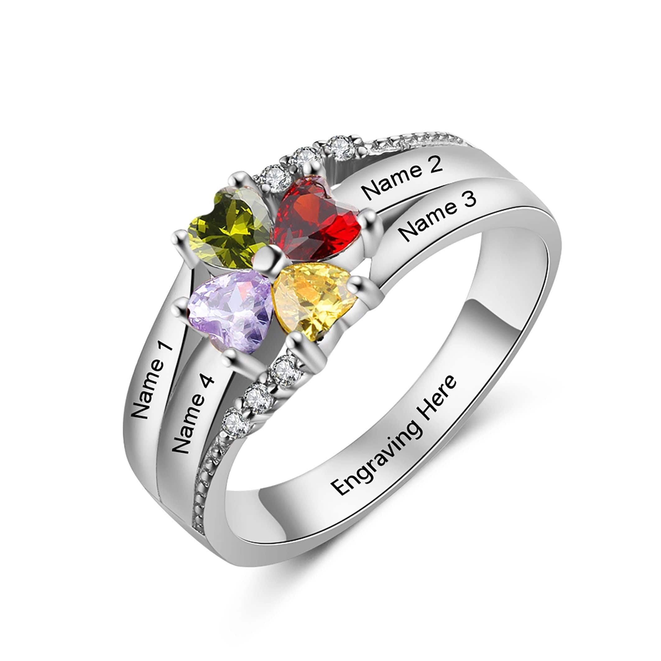 Sterling Silver Birthstone Ring