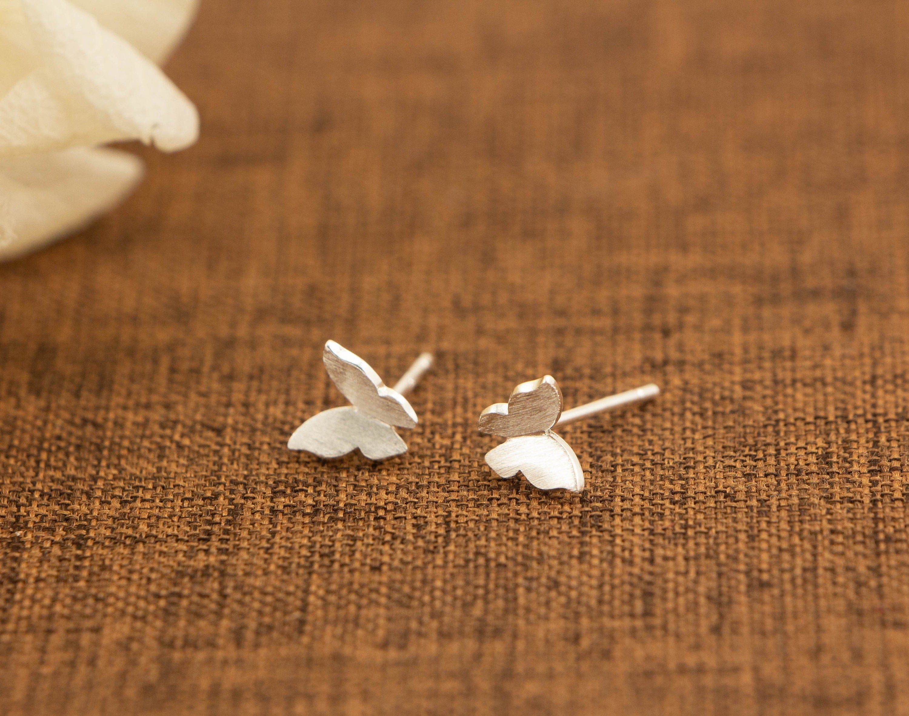 sterling silver butterfly stud earrings australia