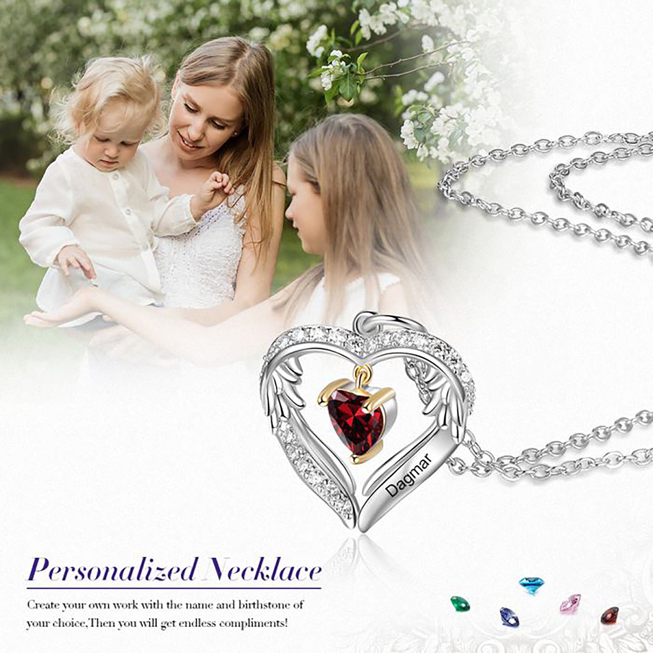 family birthstone necklace australia