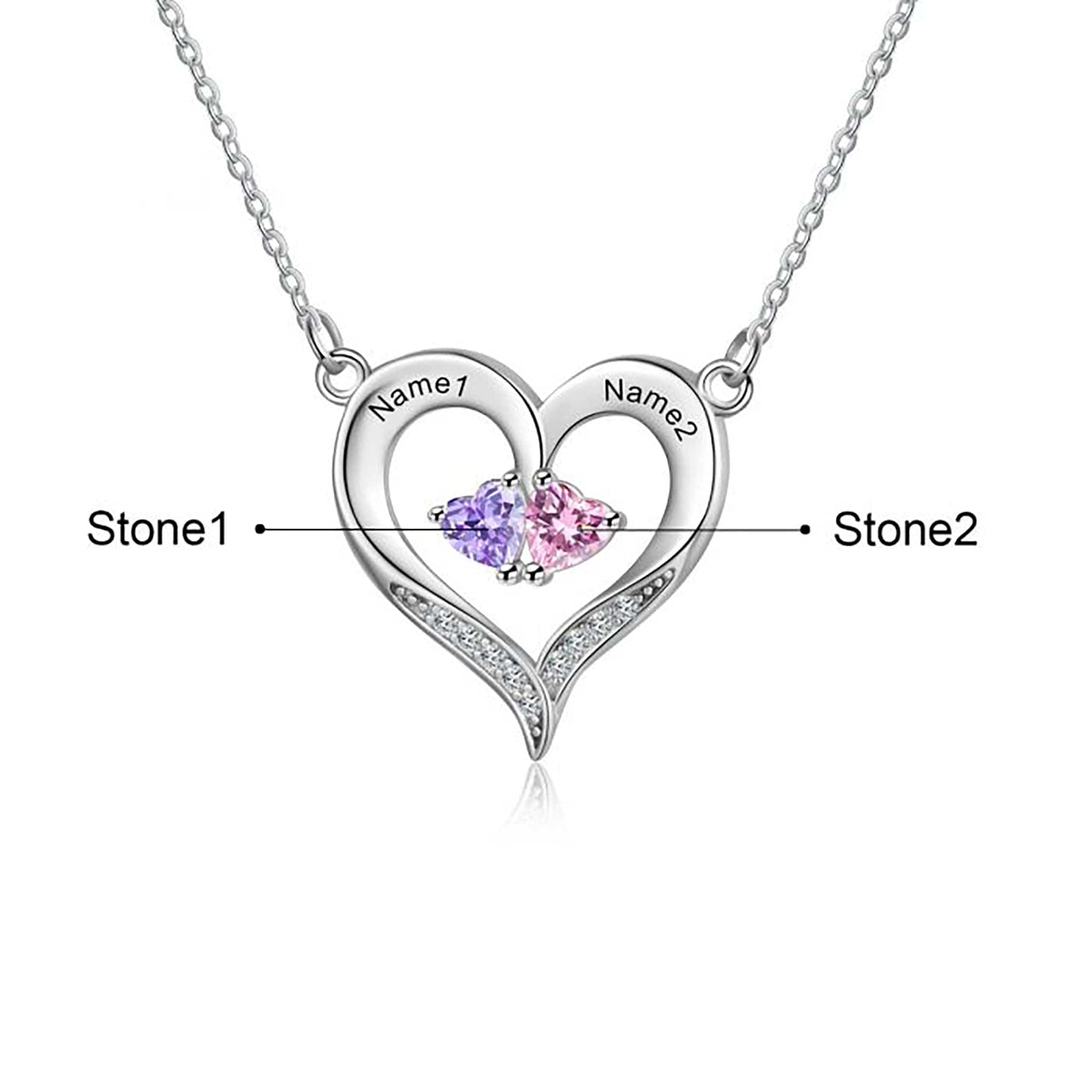 Sterling Silver Heart Necklace 